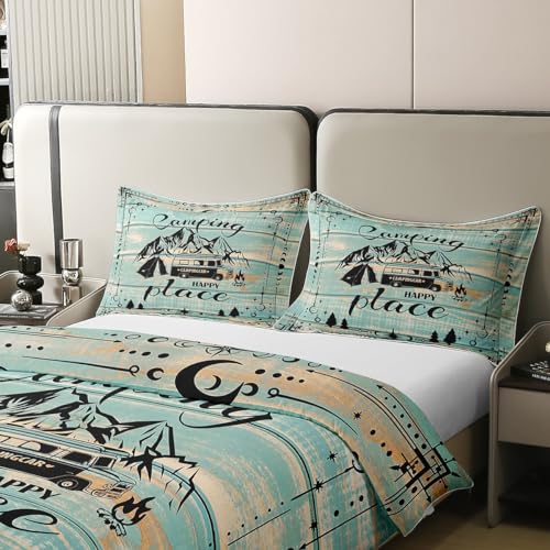 Housse de couette 140x200 coton supérieure parure lit bleu sarcelle - 5