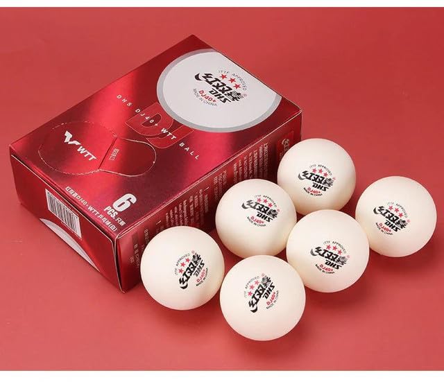 DHS DJ40+ WTT 3 Star Table Tennis Balls ITTF Approved Pack of 6, International Tournament Grade Balls.-image-19