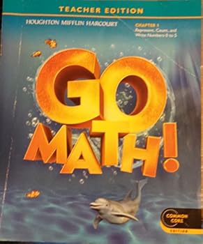Paperback Teacher Edition, Go Math!, Kindergarten, Chapter 1 - Represent, Count, and Write Numbers 0 to 5 Book