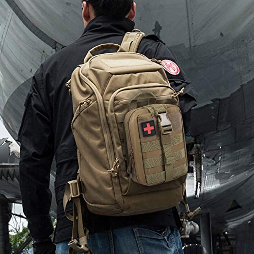 Gogoku Bolsa de primeiros socorros 1000D nylon tático Molle removível bolsa médica vazia para ativid