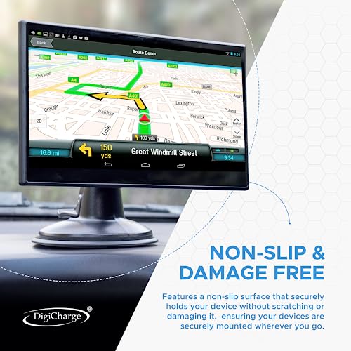Digicharge 3 x Samoprzylepna Podkładka na Deskę Rozdzielczą, Dysk Montażowy do Przyssawki, Uchwyt na Telefon i Garmin/TomTom, Uchwyt GPS do Nawigacji Satelitarnej, 80 mm, Szerokość, 3 m, 3 Sztuk