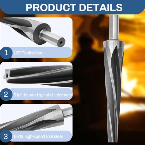 Image of 7 Degree Ball Joint Tapered Reamer, 6542 High-Speed Tool Steel