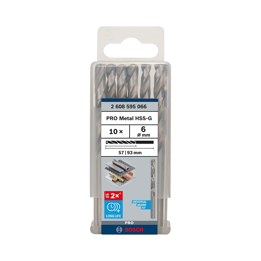 Bosch Blauw Accessoires 2608597590 10x Metaalboor dubbelboor HSS-G 4,2