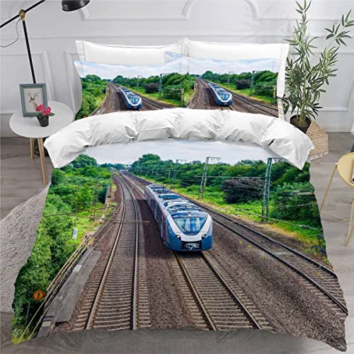 AASIRA Bettwäsche Retro-Zug Bettbezug 155x220 mit Reißverschluss 100%...