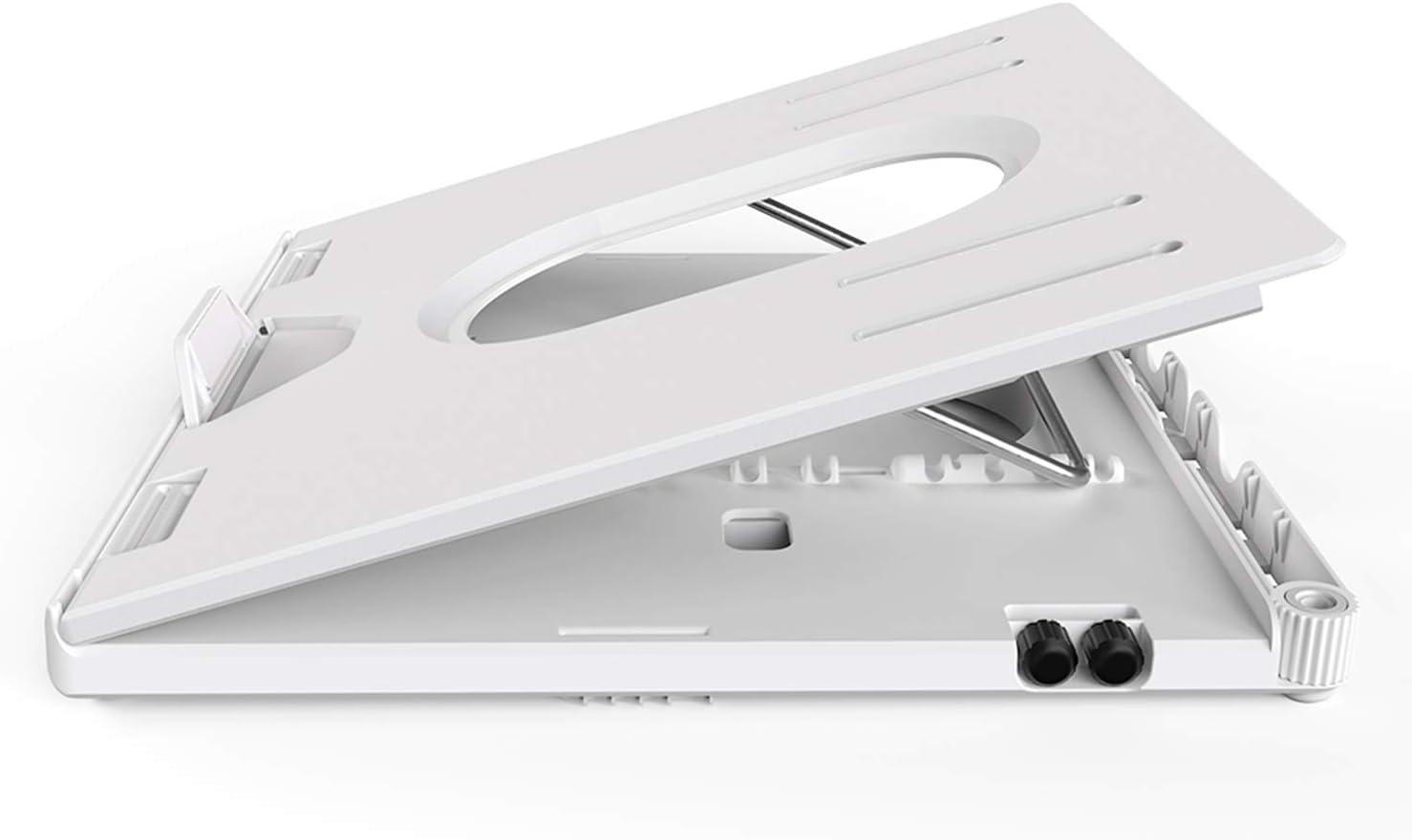 Olmaster Foldable Laptop Stand?Adjustable Multi-Angle Computer Riser,Portable Laptop Holder with Heat-Vent for MacBook, Air, Pro, Surface Laptop More 9-15.6 inches PC, Notebook