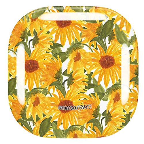 Skinit Decal Audio Skin Compatible with Samsung Galaxy Buds Pro - Bouffants and Broken Hearts Sunflowers Design