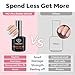 modelones Builder Nail Gel, 8-in-One Pink Builder for Nail Thickening, U/V LED Lamp Cured Hard Color Base Extension Rhinestone Tips Glue Gel Polish in a Bottle for DIY Home Manicure Women