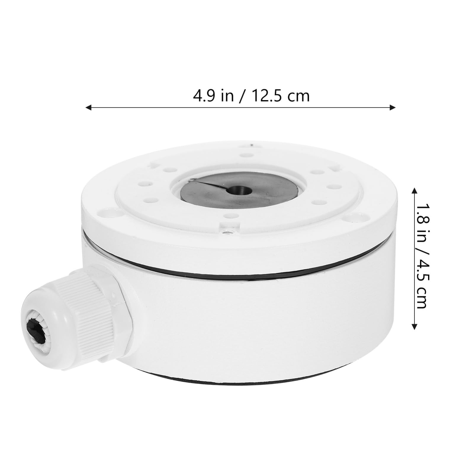 HOMSFOU Scatola Da 5 Pezzi emisferica scatole derivazione esterne protezione prese esterne connettore protettivo supporto per fotocamera protezione del cavo esterno bianca