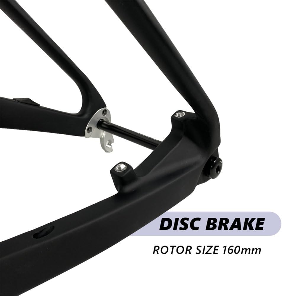 TUJISEK Carbon Fiber Mountain Bikes Frame 15.5/17/18.5/20.5'' 27.5 29er Mountain Bikes Frame Disc Brake Thru Axle 12 * 148mm Boost Routing Internal