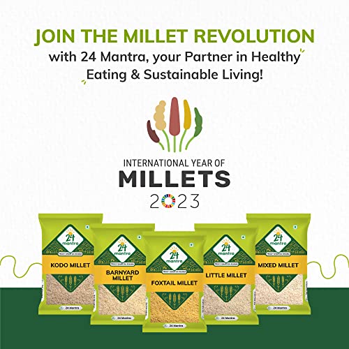 Image of 24 Mantra Organic Unpolished Foxtail Millet, LOW G.I Kangni, Naturally Gluten Free (Pack of 3)