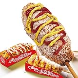 業務用 李さんの韓国チーズドッグ（冷凍 モツァレラ チーズハットグ ）専用トレイ付き100本セット ポスター・のぼりPDFデータ付き