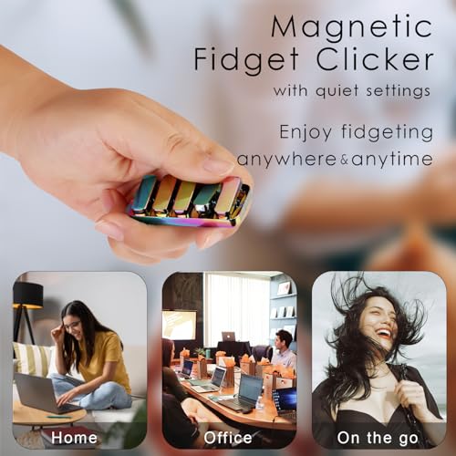 Fidget Toys for Adults, Metal Fidget Clicker with Adjustable Noise Level - image 3