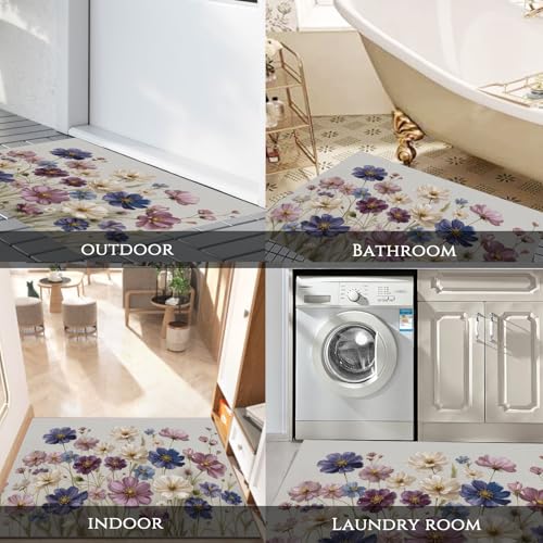 Paillassons intérieur aquarelle tapis absorbant antidérapant - 8