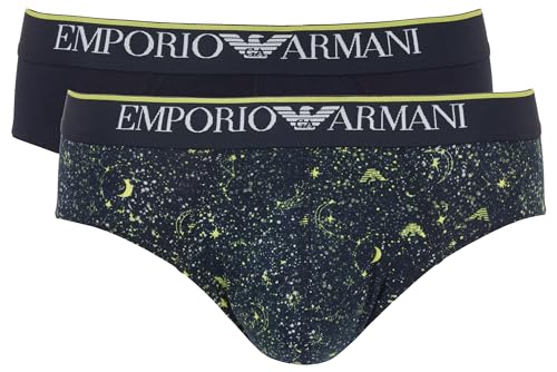 Emporio Armani Men's Christmas Stretch Cotton 2-Pack Brief