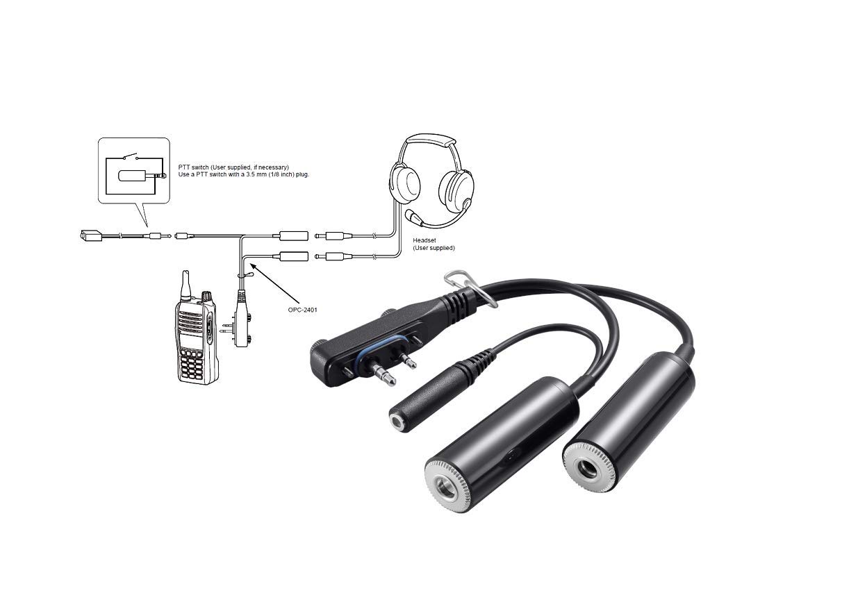 ICOM OPC-2401 ADATTATORE PER CUFFIE AERONAUTICHE