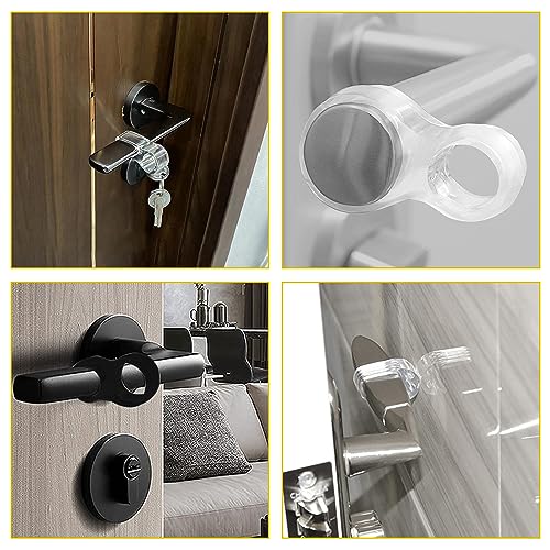 24 Pezzi Fermaporta per Maniglia in PVC