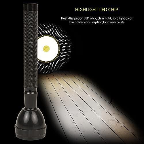 Image of High Power Rechargeable LED Flashlight Portable Torch | Aluminum Metal Body 2W For Industrial Security Outdoor Everyday Use (8990 B1)