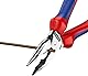 KNIPEX Spitz-Kombizange auf SB-Karte mit Comfort-Griffen schwarz atramentiert 185 mm, 08 22 185 SB