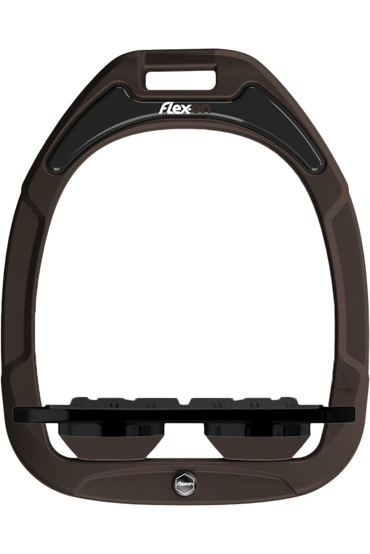 Flex-On Green Composite Ultra Grip Stirrups - Brown