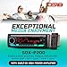 DS18 SDX-P200 Digital Media Receiver Single Din, Car Stereo Radio DSP, High Power 4 x 60 Watts, APP, Bluetooth Audio and Calling, Aux Input, USB, Mechless, AM/FM, 3V + 3.5V Subwoofer