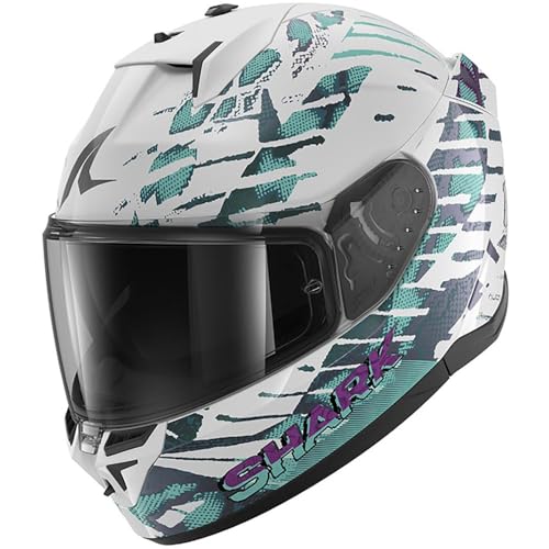 Casque Shark D-Skwal 3 Reptaia intégral pour trajets quotidiens blanc XS
