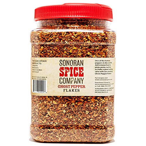 Amazon Com Ghost Pepper Flakes Pure 16 Oz Chile Peppers Produce Grocery Gourmet Food