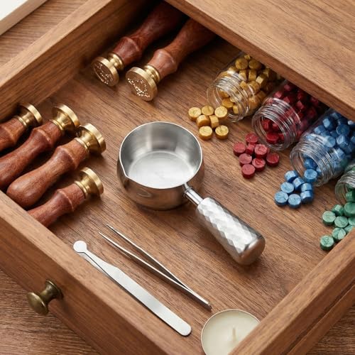 Cuillère à cire grand format en acier inoxydable pour cachet de cire scrapbooking
