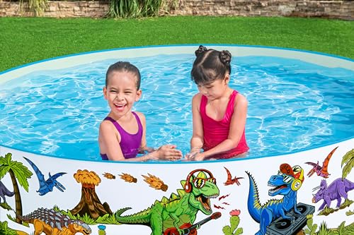 Bestway Fill 'N Fun Planschbecken Dinosaurier, Ø 244 x 46 cm