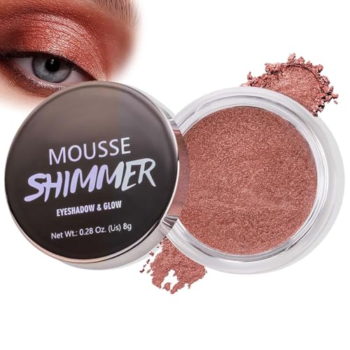 Image of Copper Brown Metallic Shimmer Cream Eyeshadow, Single Pan