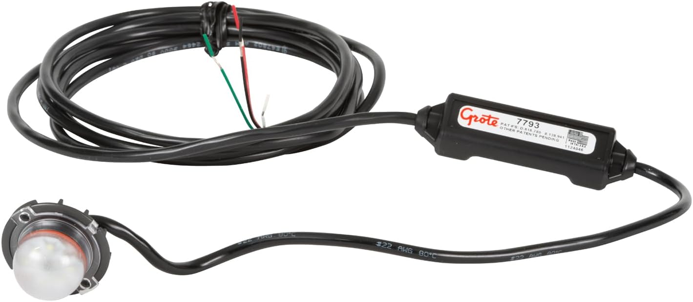 Grote 77931 LED Vertex Hide-Away Strobe Light - Clear