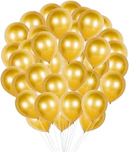 20 Stücke 12 Zoll Gelbe, Weße Und Konfett Latex Luftballons Set
