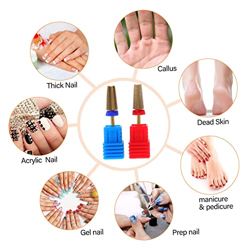 2 Piezas Puntas de Broca para Taladro de Uñas miniatura 4