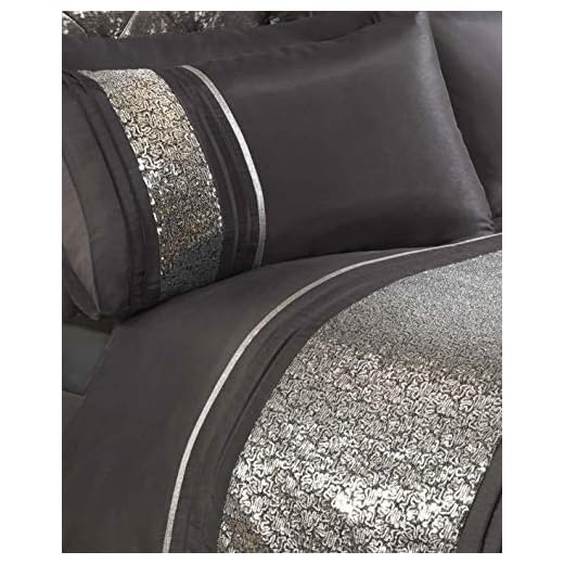 Rapport Ritz Juego de Funda nórdica, Plateado, Matrimonio