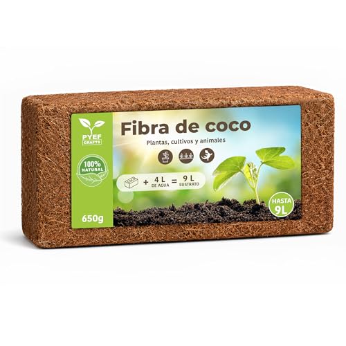 PYEF CRAFTS Fibra de Coco Sustrato Natural para Plantas y Reptiles (9L)