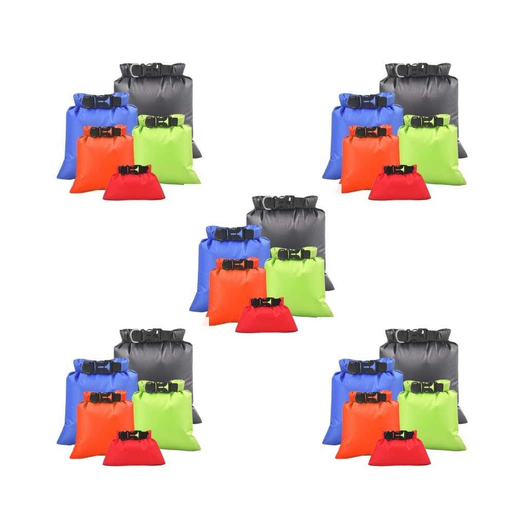 Wasserdichter Trockensack, Reisetasche, für den Außenbereich, Kajakfahren, Driften, Camping, Aufbewahrungstasche, Organizer, Beutel, Stil 3, 5er-Set (Stil 10), Style 10