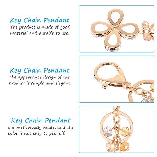 1 unidade chaveiros decoração de trevo de quatro folhas decoração de bolsa pingente chaveiro trevo D