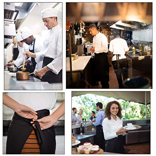 Lissomplume Men Women Short Waist Bistro Apron Holding Server Book Pen Card Money Kitchen #TOP4