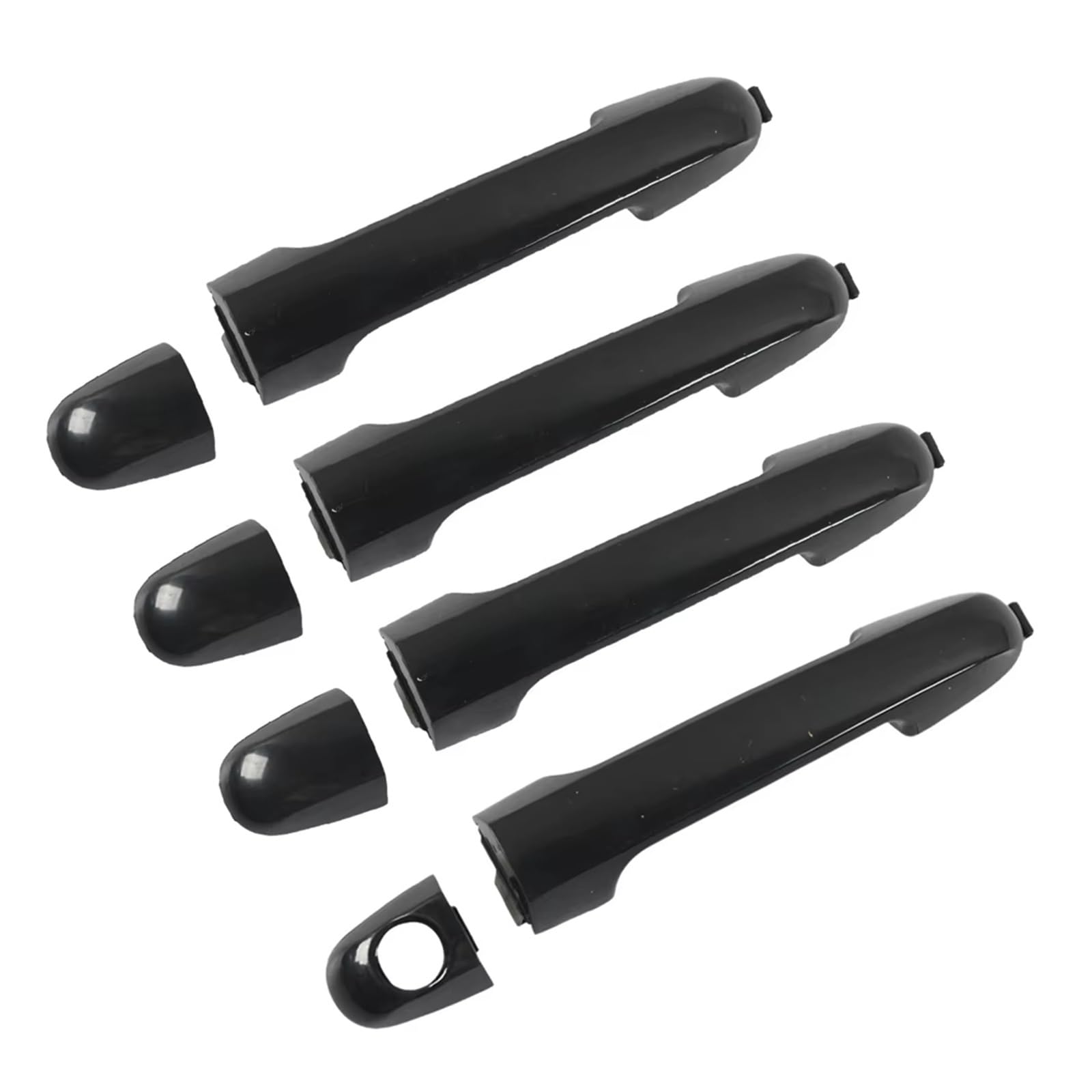 Xdworuw for Hyundai for Elantra 2006 2007 2008 2009 2010 2011 2012 82651-2H000 ​4Piece Outside Exterior Door Handle Set Door Handle Exterior Cover
