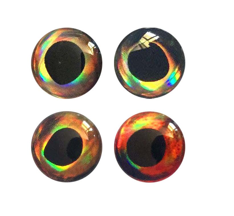 160 szt. przynęta wędkarska oczy 8 mm 3D holograficzne oczy wiązanie muchowe Jig Craft