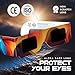 Medical king Solar Eclipse Glasses 2024 CE and ISO Certified Approved 2024 Safe Shades for Direct Sun Viewing (Pack of 5)