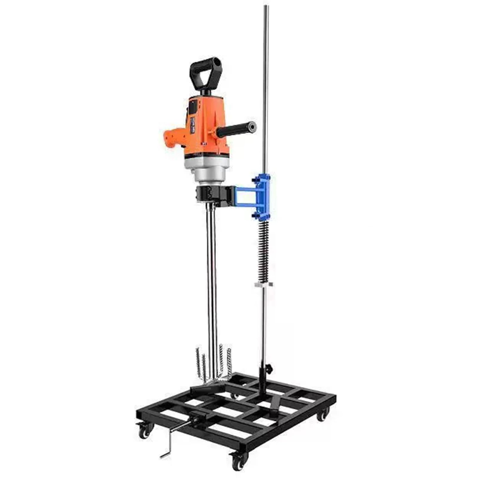 Sjdopulse Pneumatic Paint Mixer 2600W Pneumatic Automatic Paint Mixer, Air Stirrer With Auxiliary Stand, For Ink Dissolver Stirrer