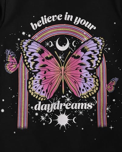 Image of The Children's Place Girls' Unicorns,Butterfly Short Sleeve Graphic T-Shirts,3 Pack