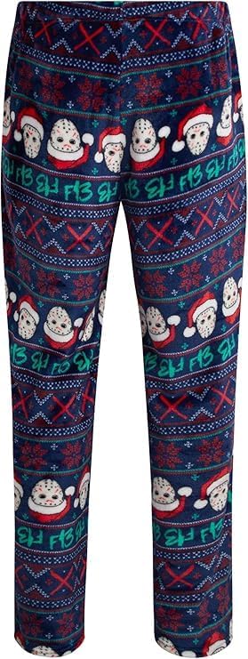 COCO BRANDS Friday the 13th Mens All Over Print Pajama Pant with Adjustable, Elastic Waistband - Plush Fleece Sleepwear - Image 5