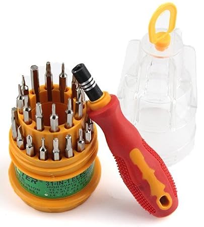 SNAPDOT Jakly Tool Kit Magnetic Screw Driver 31 in 1 Repairing Tool Set Replaceable Straight Screw Driver Hand Tool for Office and Home use