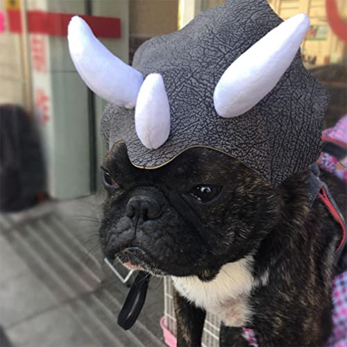 Sombrero Dinosaurio Ajustable para Perros POPETPOP miniatura 7