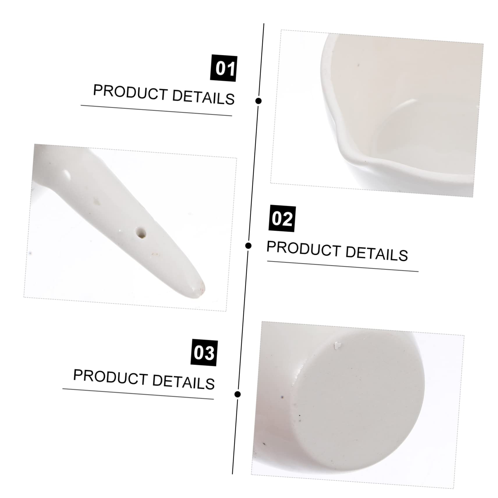Produktbild von 3er Set Porzellan-Verdunstungsschalen – Flacher Boden, 150 Ml, Mit Ausguss, Für Labor, Schule & Hobby