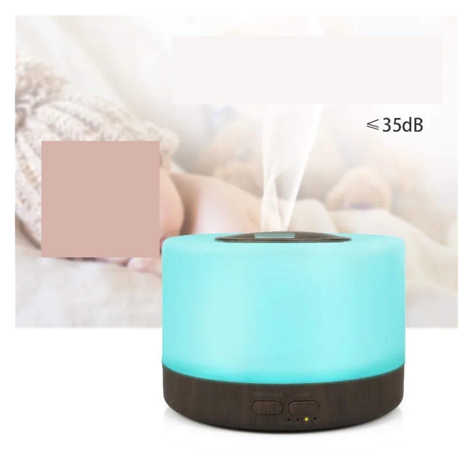 Humidificador, Humidificador De Aire For El Hogar, Difusor Aceites Esenciales Con Aromaterapia, Frío, Diseño Electrónico Silencioso,para hogar y oficina
