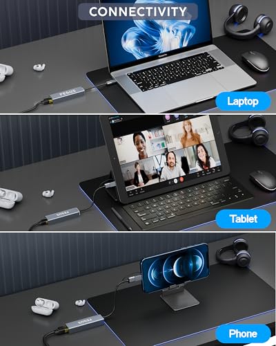 Image of FEDUS 1GIGA 2-in-1 Gigabit Type C to Ethernet Adapter, USB 3.0 to LAN Ethernet Adapter, USB to LAN Converter for Windows, Mac, LAN Connector for Laptop, Desktop, Type c to LAN