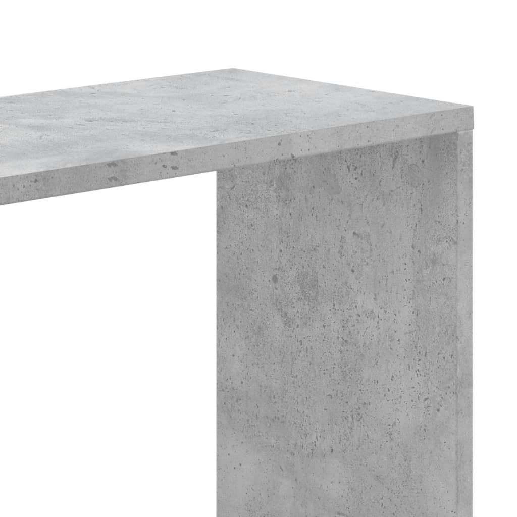 Scaffale a 5 scomparti, grigio cemento, 45 x 23,5 x 162,5 cm, in legno | Scaffale portadocumenti sottile per soggiorno e ufficio con 5 scomparti. Struttura stabile in legno, portata fino a 65 kg.