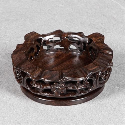 Support de plante en ébène stable pour éviter les chutes de vase - 3